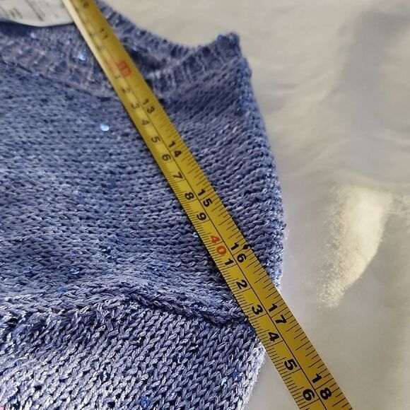 Alfred Dunner Striped Sequin Sweater knitted women size 1X Casual Sophisticated - Picture 6 of 11